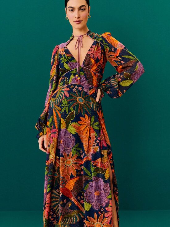 FARM Rio Dresses & Skirts - Farm Rio Floral Midi Dress | XS